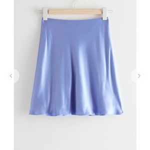 Never worn & other stories lilac purple slip skirt